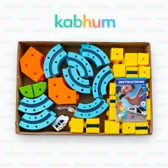 3D Magnetic Rail Track Set – with Rechargeable Train