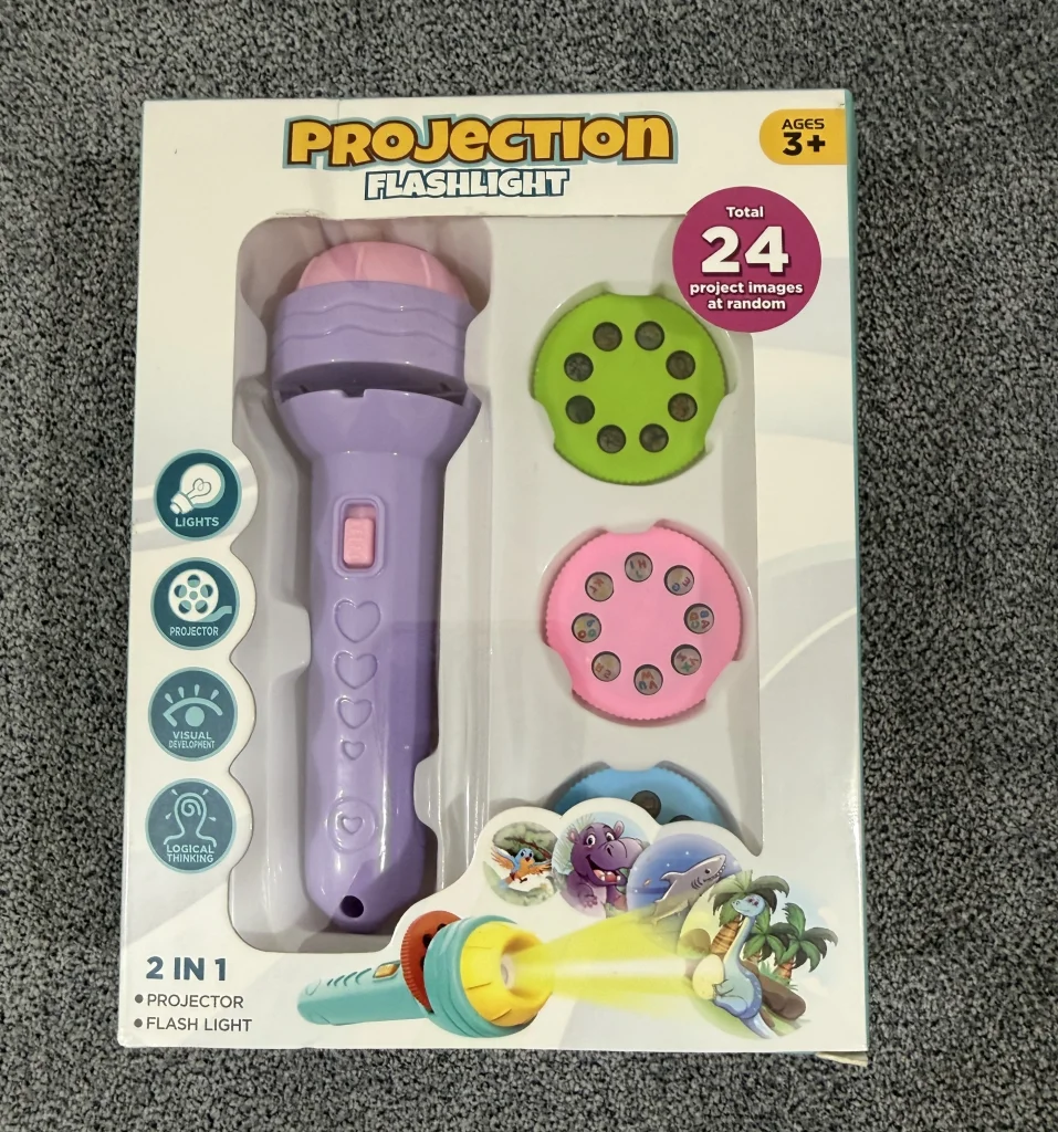 2 in 1 Kids Projection Flashlight Toy